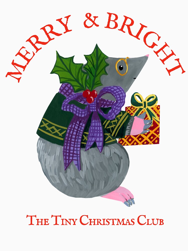Merry & Bright Monty Mole - The Tiny Adorables Christmas Club Angel - The Tiny Christmas Club - Jemma Jamie Skidmore by Jemma Jamie Skidmore