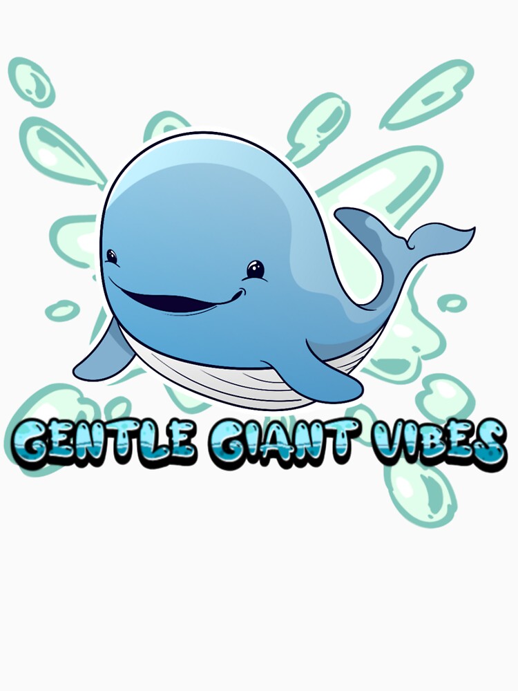 Gentle Giant Vibes – Cute Whale Ocean Design by Yesss-Mau