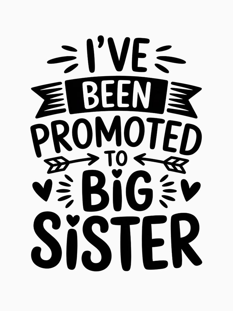 Promoted to Big Sister Gift for Sisters, Teen Girls, Kids by Viepenny