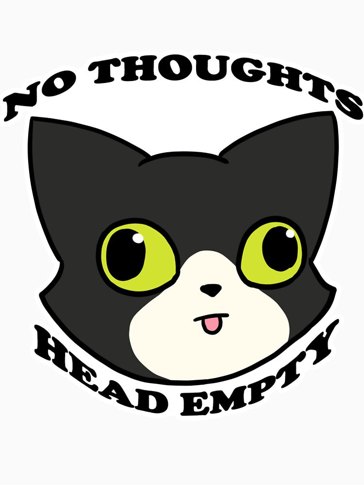 No Thoughts(Black Tux) by DecorativeCats