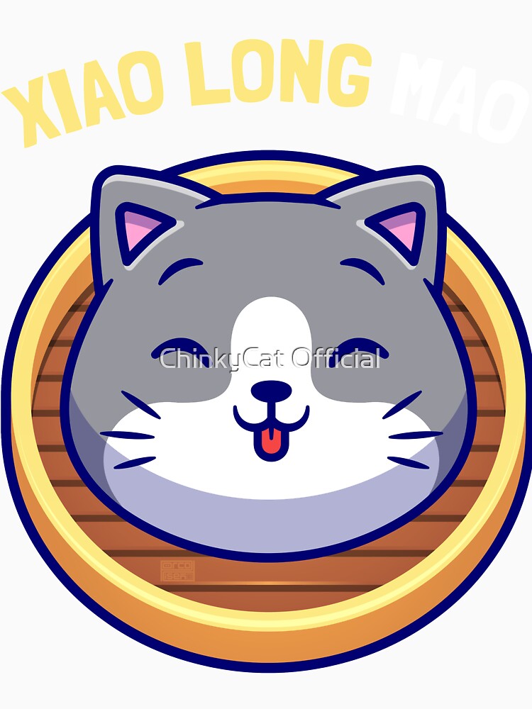 Funny Asian Chinese Dimsum Xiao Long Mao Bao Cat Lover Puns by ChinkyCat Official