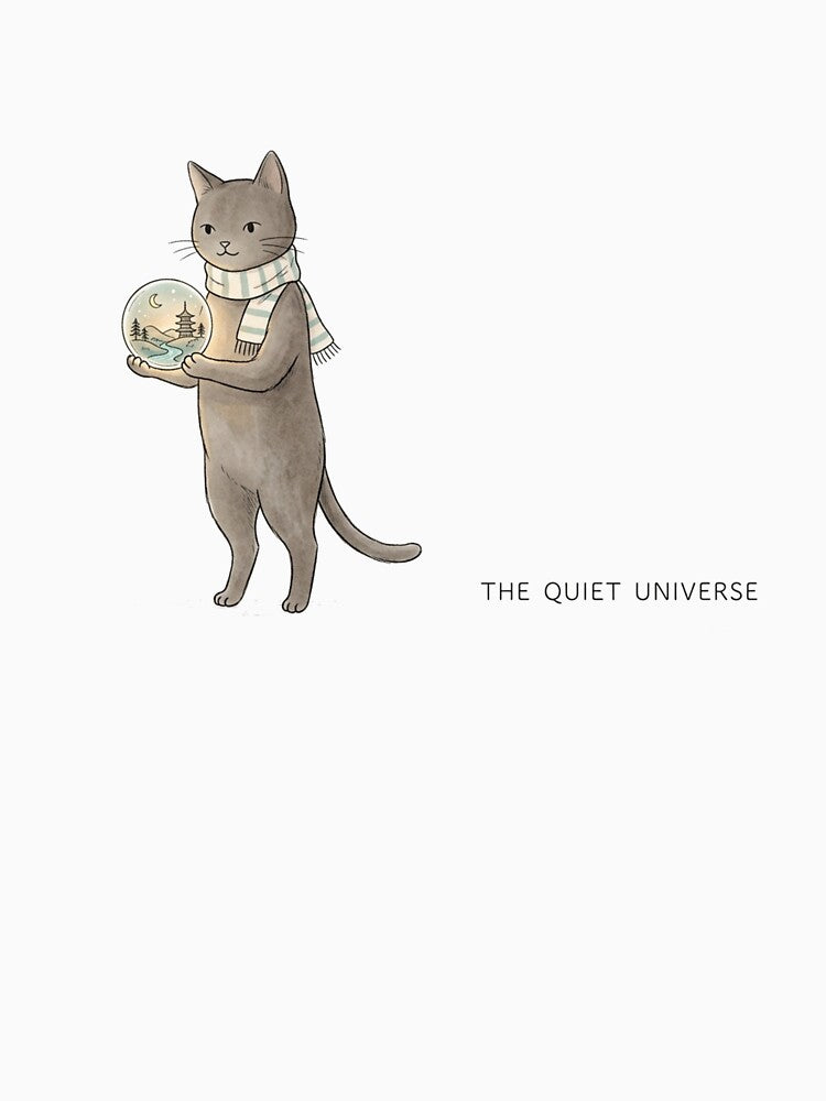 My World Is Small Introvert Cat by Quiet Mode Studio