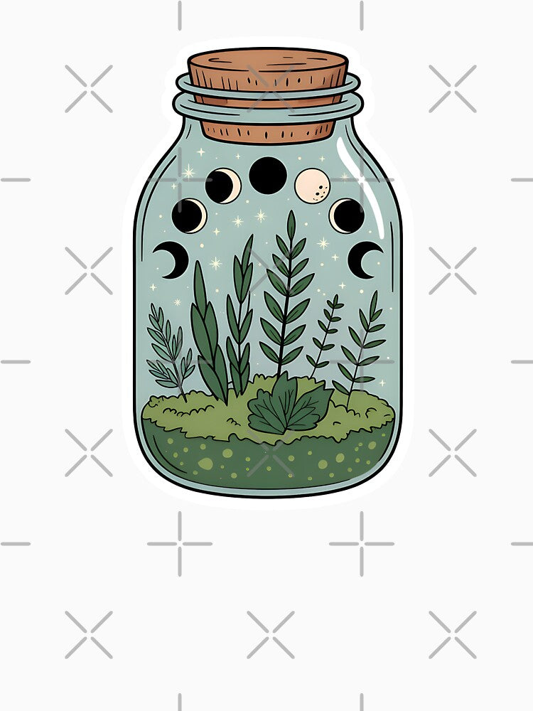 Moon Phase Herb Jar Aesthetic by Blok45