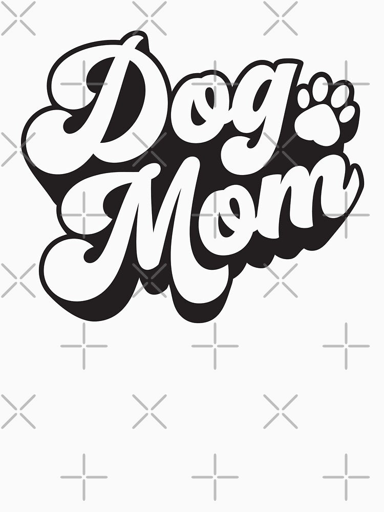 Dog Mom - Paw Print by WhimsyAndMojo