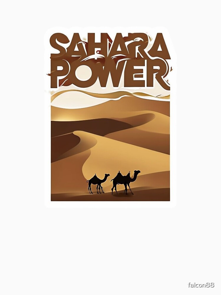 Desert Power – Sahara Ouarzazate Sticker by Imaginarium of Chaos falcon88