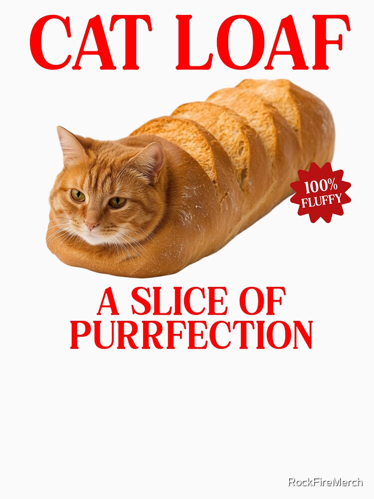 Cat Baguette Slice Of Purrfection by RockFireMerch