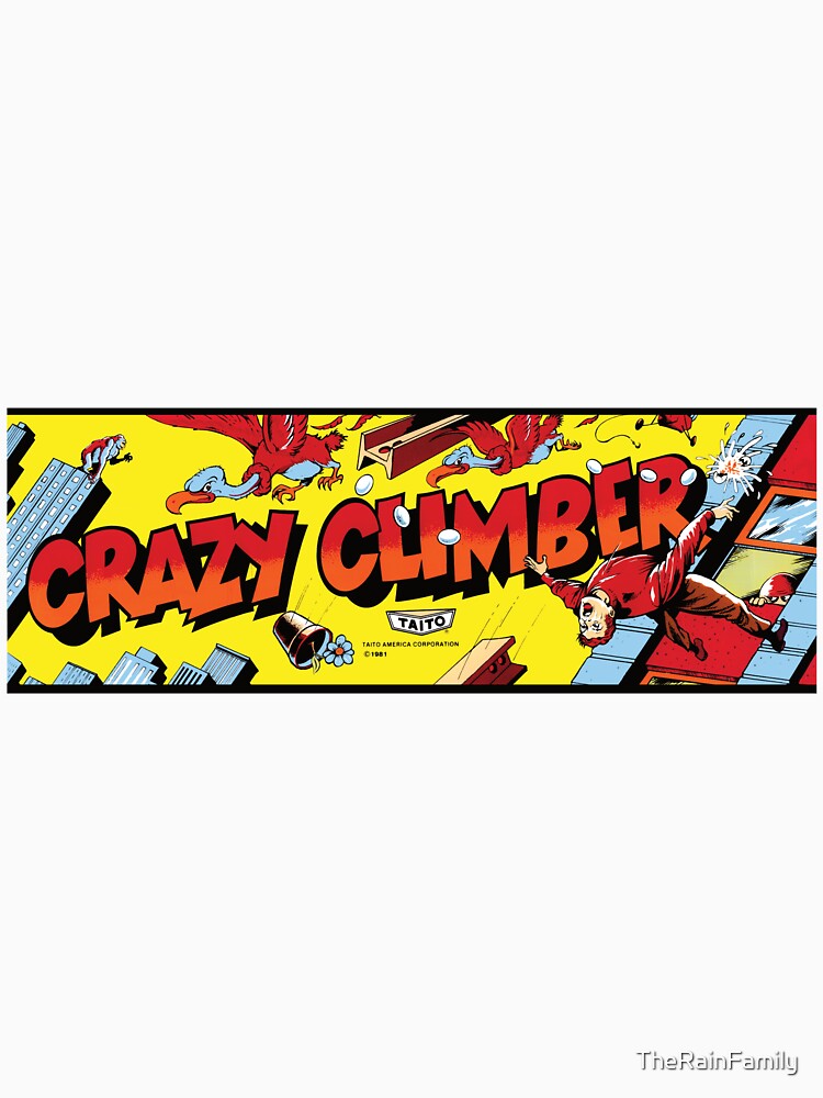 Retro Crazy Climber Vintage Arcade Style Marquee Design by TheRainFamily