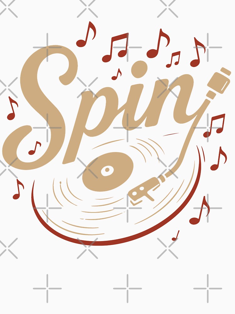 Spin Vinyl Record Music Lovers Retro Vibe by LuminOrb