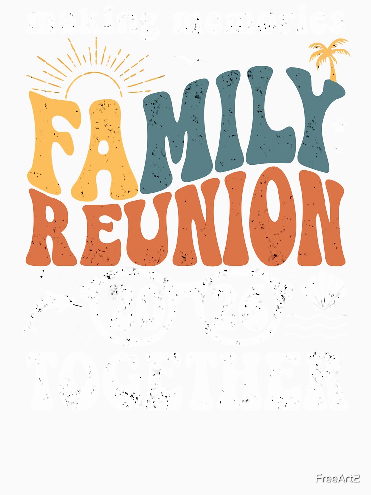 Making Memories Family Reunion 2026 – Retro Summer Vacation Design by FreeArt2