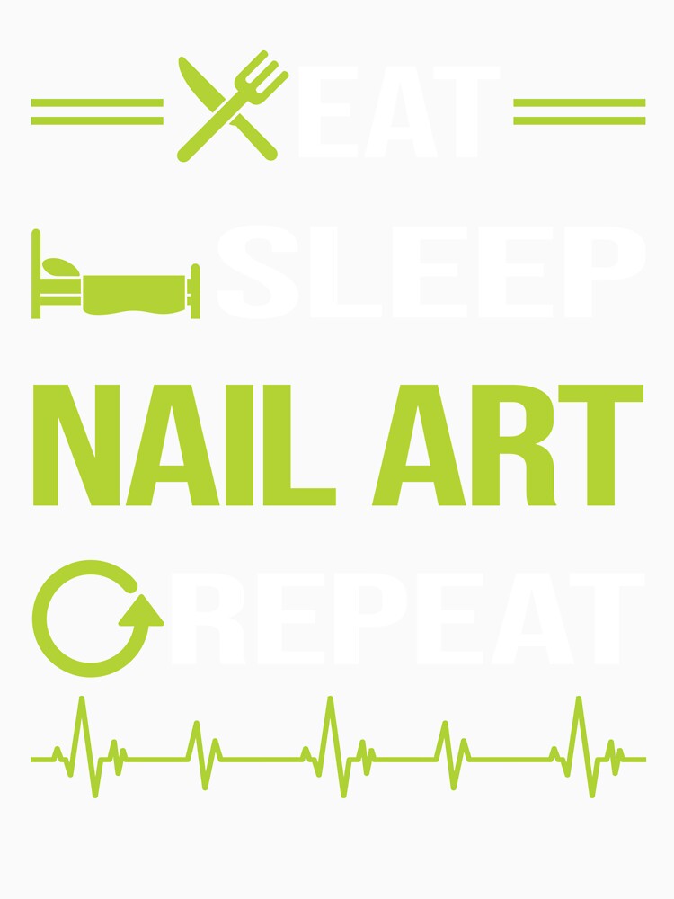 Funny Eat Sleep Repeat Nail Art Nail Tech Nails Manicure Manicurist Pedicure Pedicurist by HappyTshirt1239