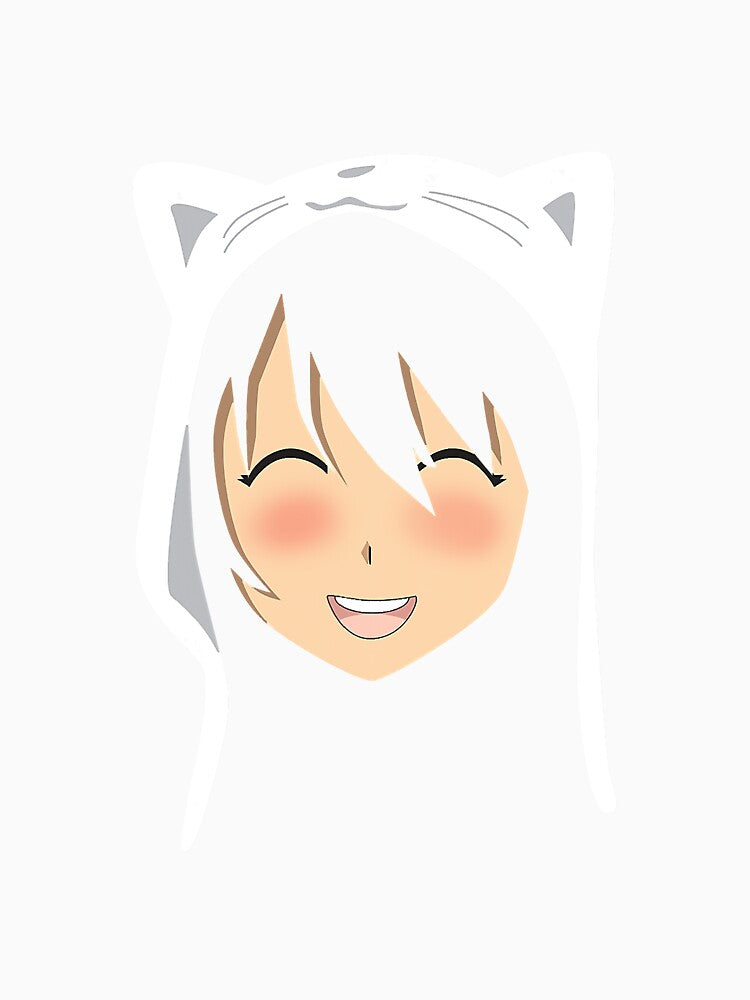 Anime Face Cat Manga Lover Otaku Style by gonzales6422