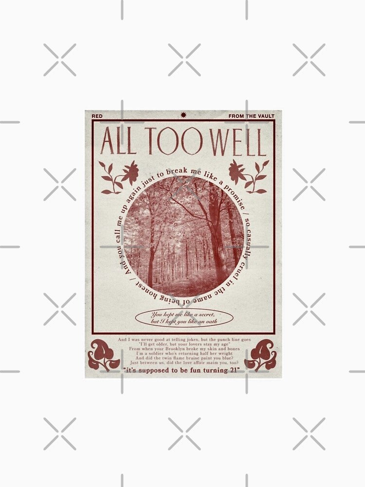 all too well vintage poster by therealannie