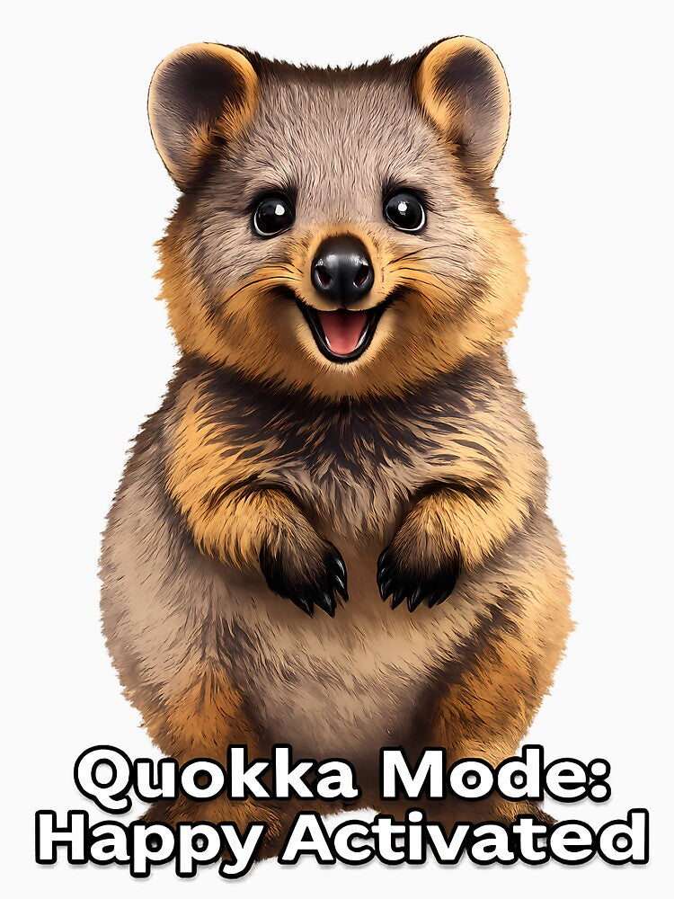 Quokka Mode Happy Activated Sweatshirt by Cat-butt-shirts