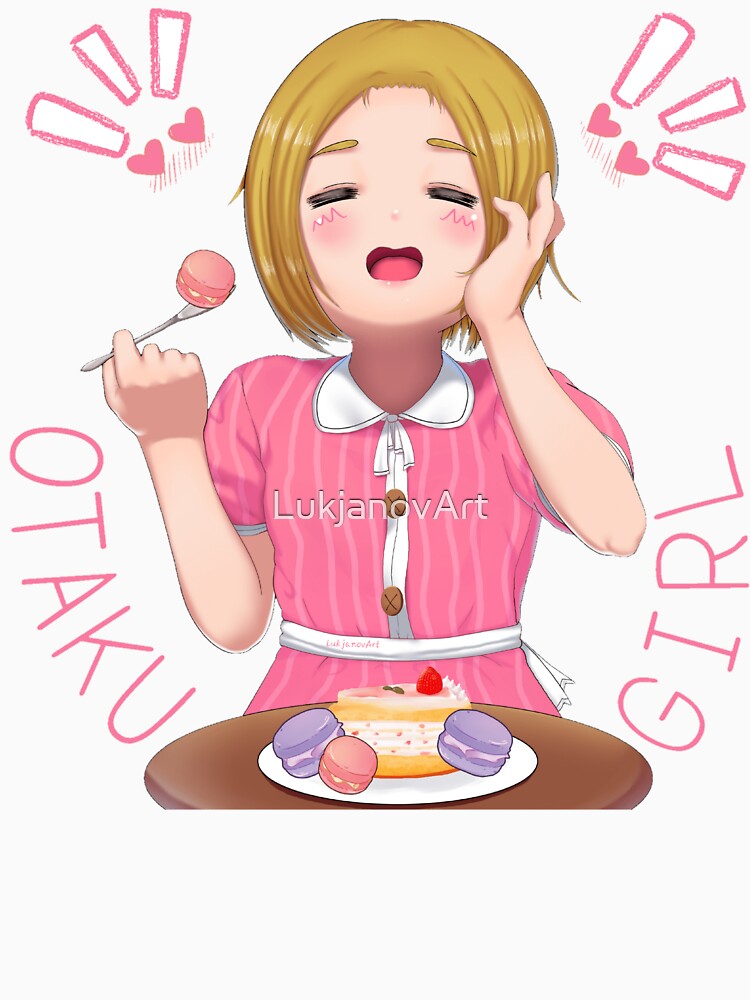 Otaku girl anime lover by LukjanovArt