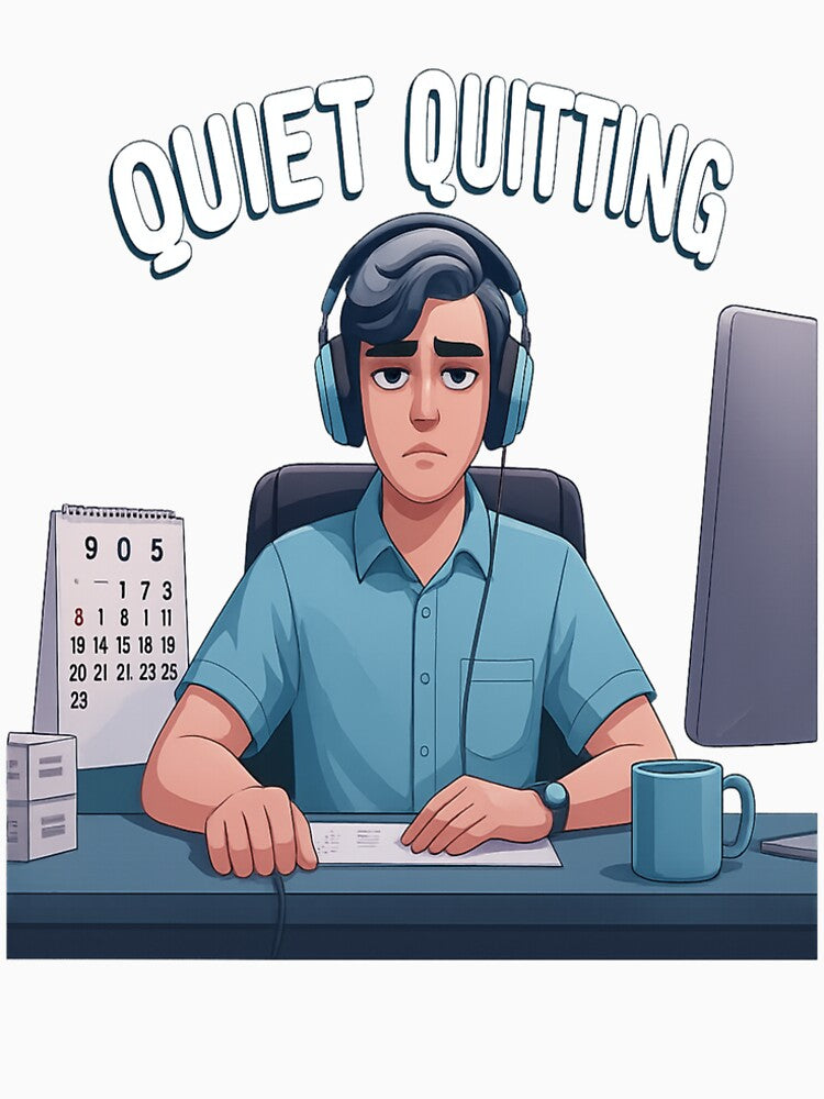Quiet Quitting - Mentally I'm Off the Clock - Funny Work Design by BarakatFashion