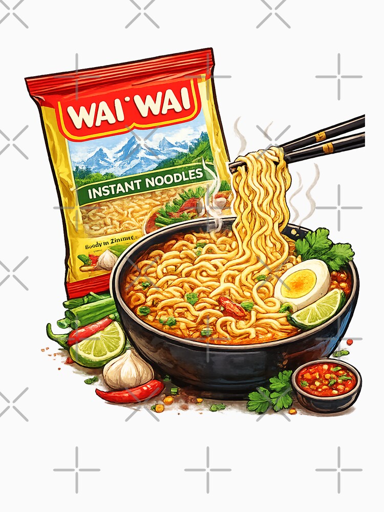 Wai Wai Instant Noodles Spicy Ramen Bowl Nepal by Aryabek