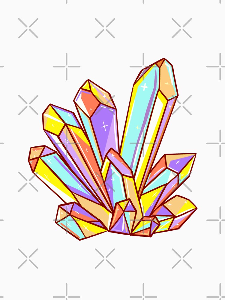 Stunning rainbow pastel cartoon crystal cluster by ArtistryByColls