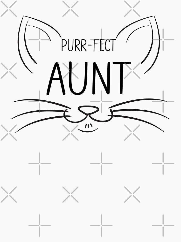 "Purr-fect Aunt" funny cat lover by Gravy-tee07