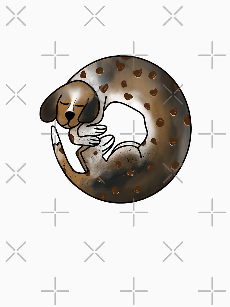 Blue Tick Chocolate Chip Beagle Bagel by Lacey Stonesifer