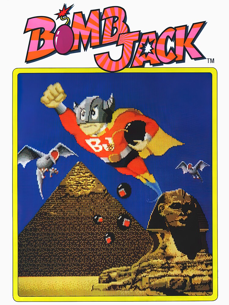 Bomb Jack Arcade Game HD by Retr0Tshirts