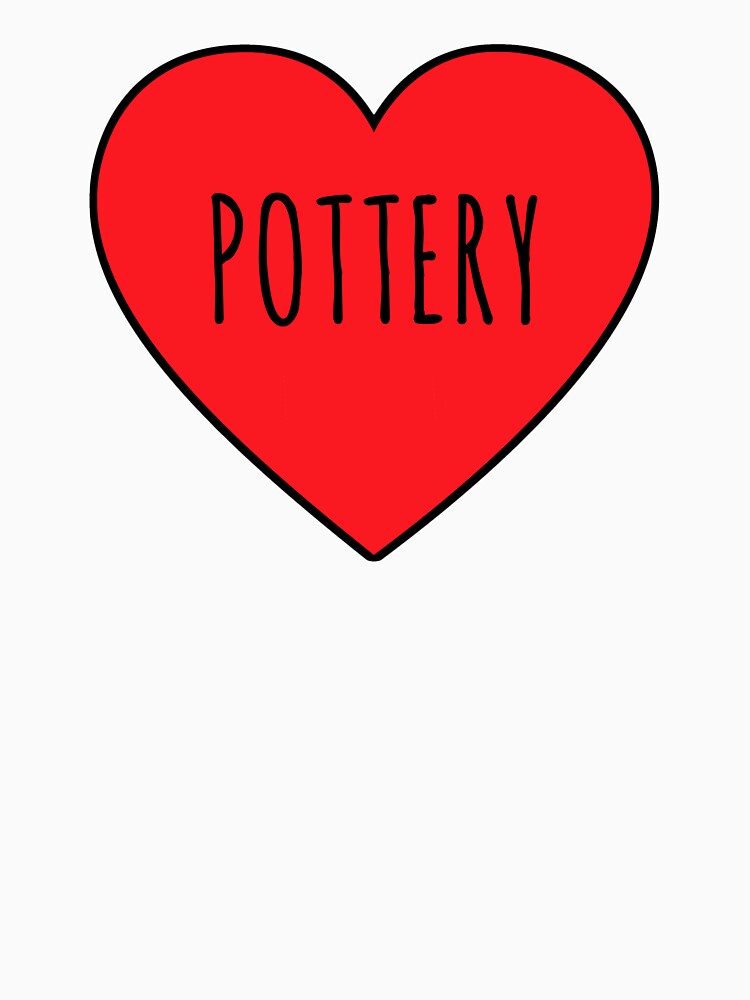 I Love Pottery Heart by Vanover Designs