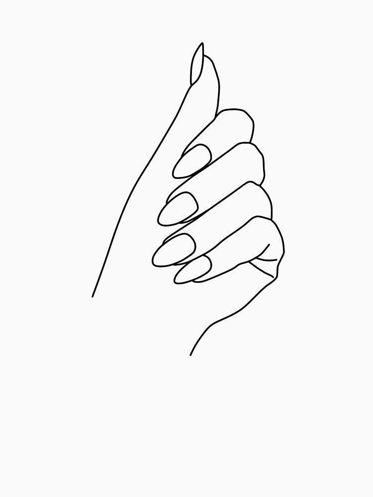 hand outline by sweetb3rry