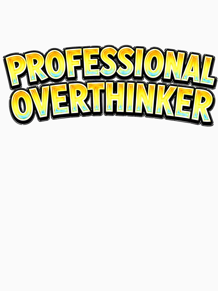 PROFESSIONAL OVERTHINKER – hand drawn childlike typography by Mac Sketches