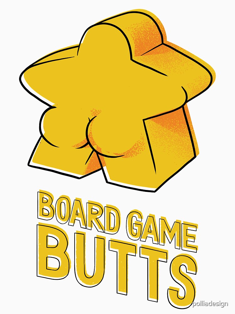 Board Game Butts - Yellow by polliadesign