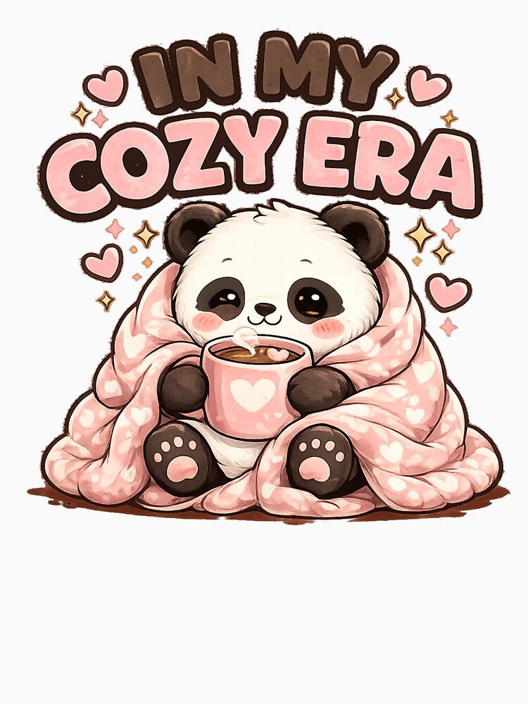 In My Cozy Era | Cute Panda Aesthetic Design by Lovestickerco