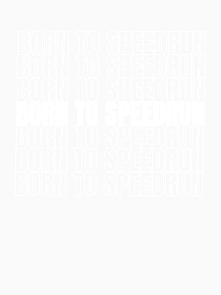 Born To Speedrun Repeated Pattern Gamer Design by PHRASEandSTYLE