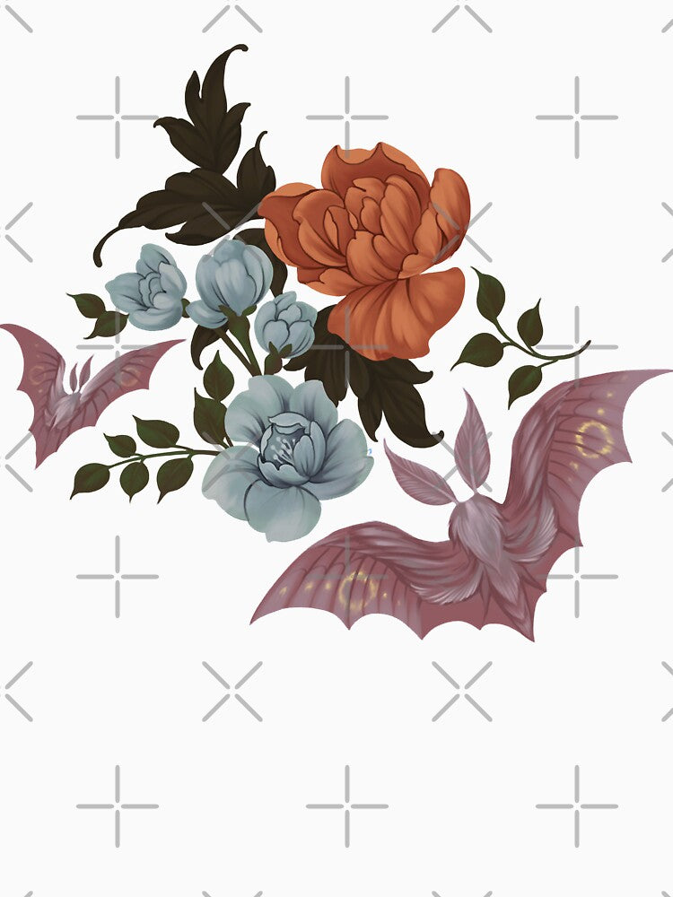 Mischievous Gang Of Athletes Botanical - Moths And Night Flowers Retro by SeizureFlanigyn
