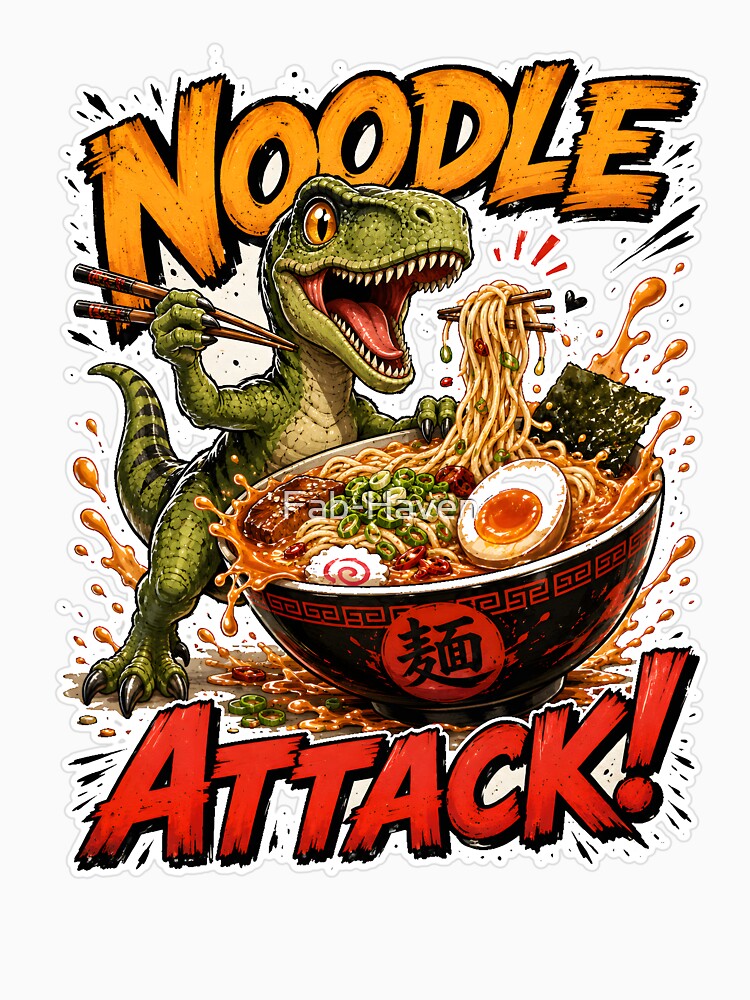 Noodle Attack Dino Ramen by Fab-Haven