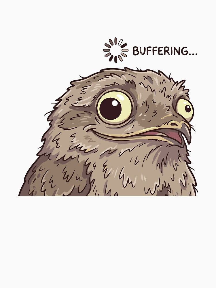 Brain Not Found Funny Derpy Potoo by Petzzz
