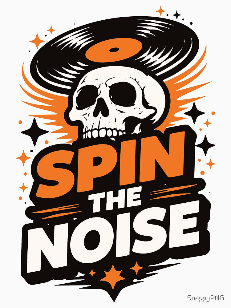 Spin the Noise Skull Vinyl by SnappyPNG