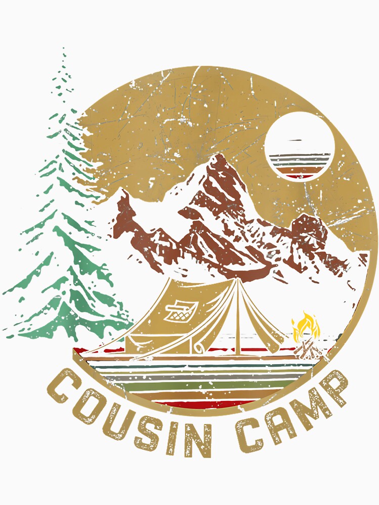 Retro Family Camping Summer Vacation Crew Cousin Camp 2025 by LunaDangelo
