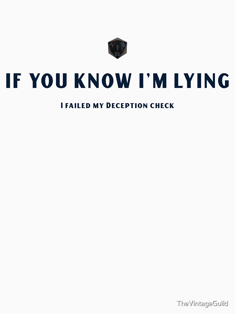 Deception Check by TheVintageGuild