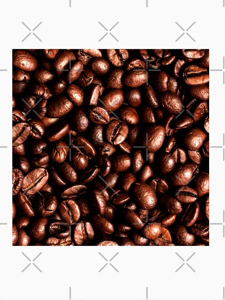 Coffee bean brown coffee pattern design best gift for coffee lover by conceptDVS