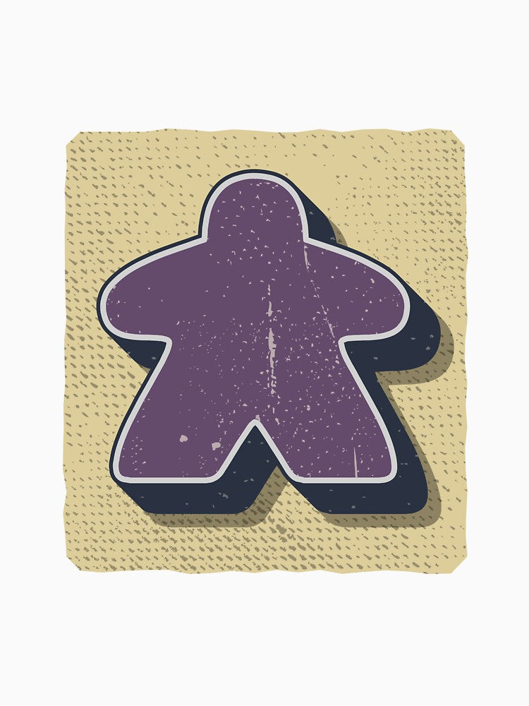 Vintage Retro Board Game Meeple by BeamGeeks