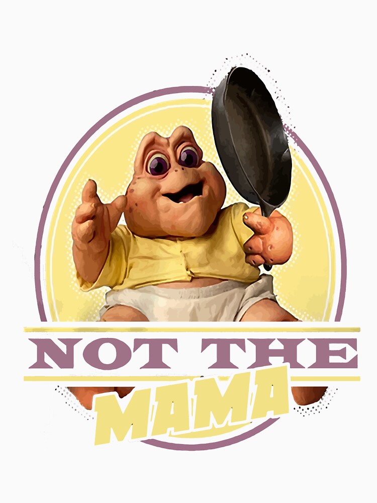 Dinosaurs Not The Mama (DNS0020-501BLK) Men_s by CatsTees