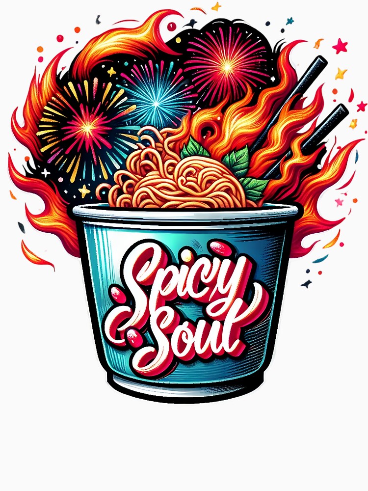 Flaming Ramen: Spicy Soul by Karujima