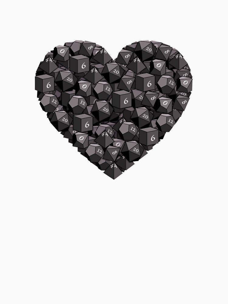 Dice Heart - Black by -Solarly-