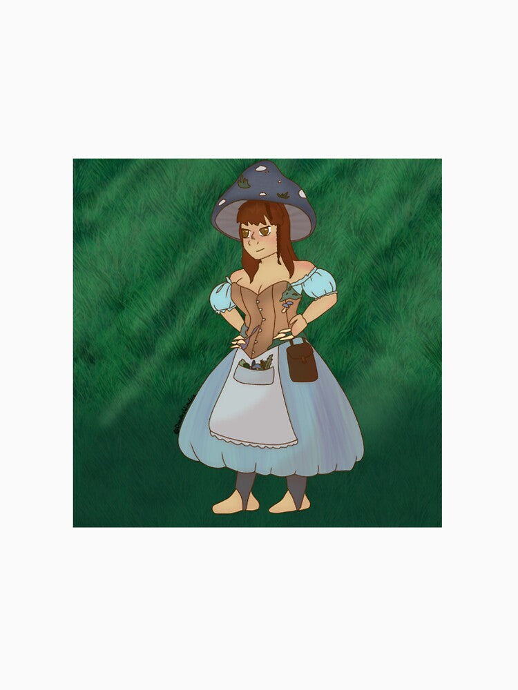 Mushroom Halfling Girl by DoodlesWithEvie