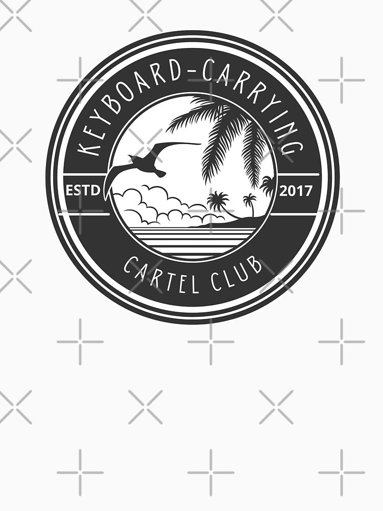 Keyboard carrying cartel club nomad remote working - work from home funny by wholigans