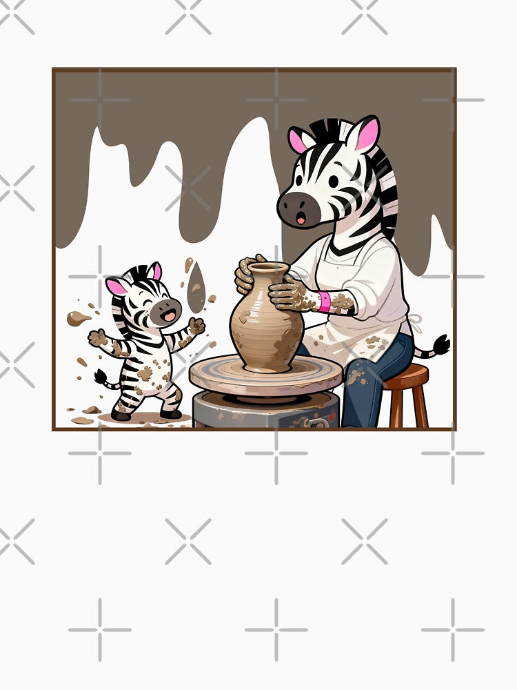 Pottery Studio Zebra by ZebraDazzleDesigns