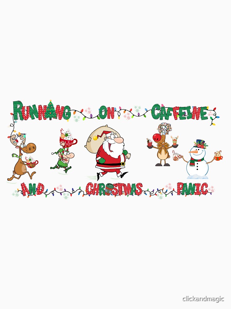 When Santa's team sprints for caffeine — sip the chaos, laugh, and give back. by clickandmagic