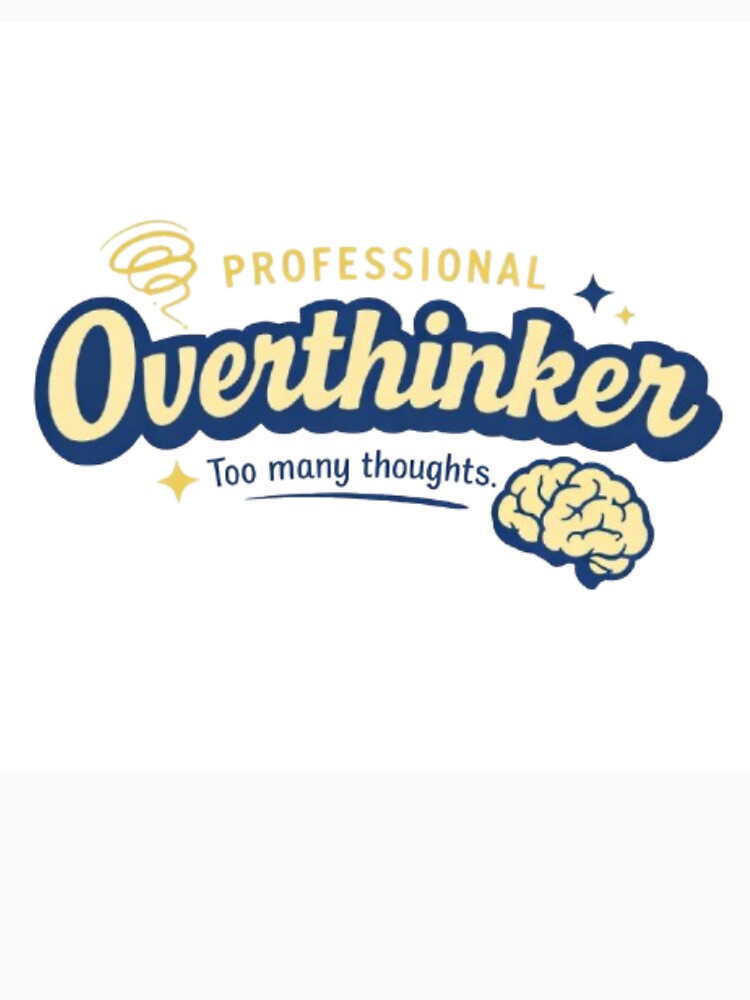 Professional Overthinker Retro Aesthetic Funny Quote T-Shirt by DRstore95