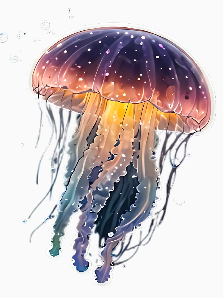 Glowing Jellyfish by FluffyPeels