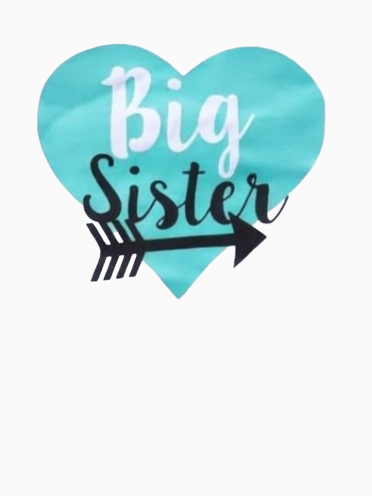 Big Sister Heart Sticker for Pregnancy Announcements by ZyVoAli