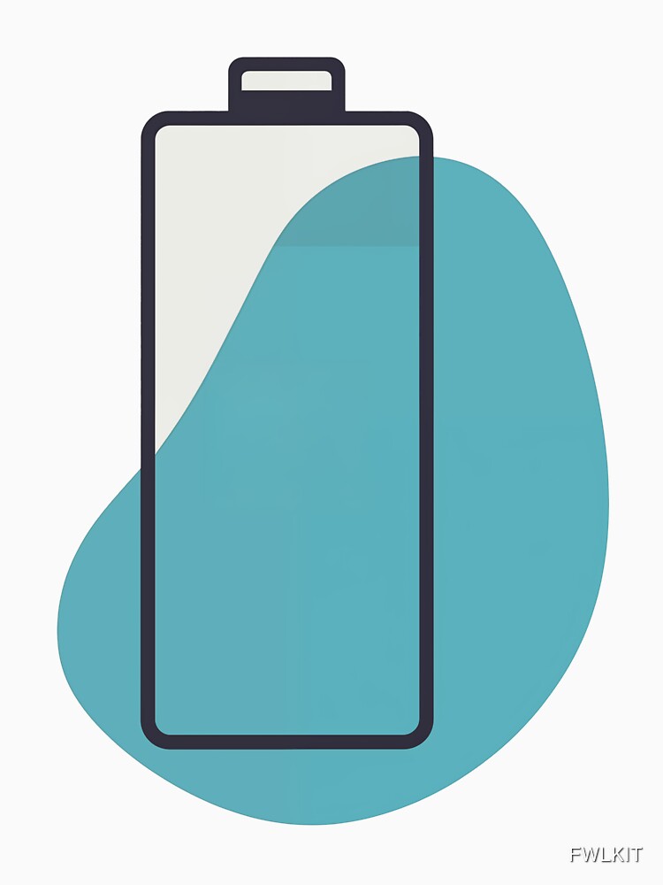 Social Battery Minimal Blue Energy Level Mood by FWLKIT