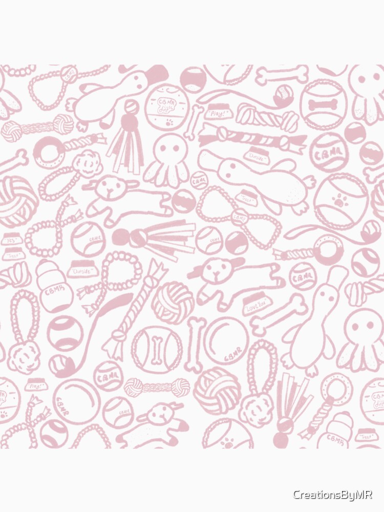 Dog Toy Pattern (Pink) by CreationsByMR
